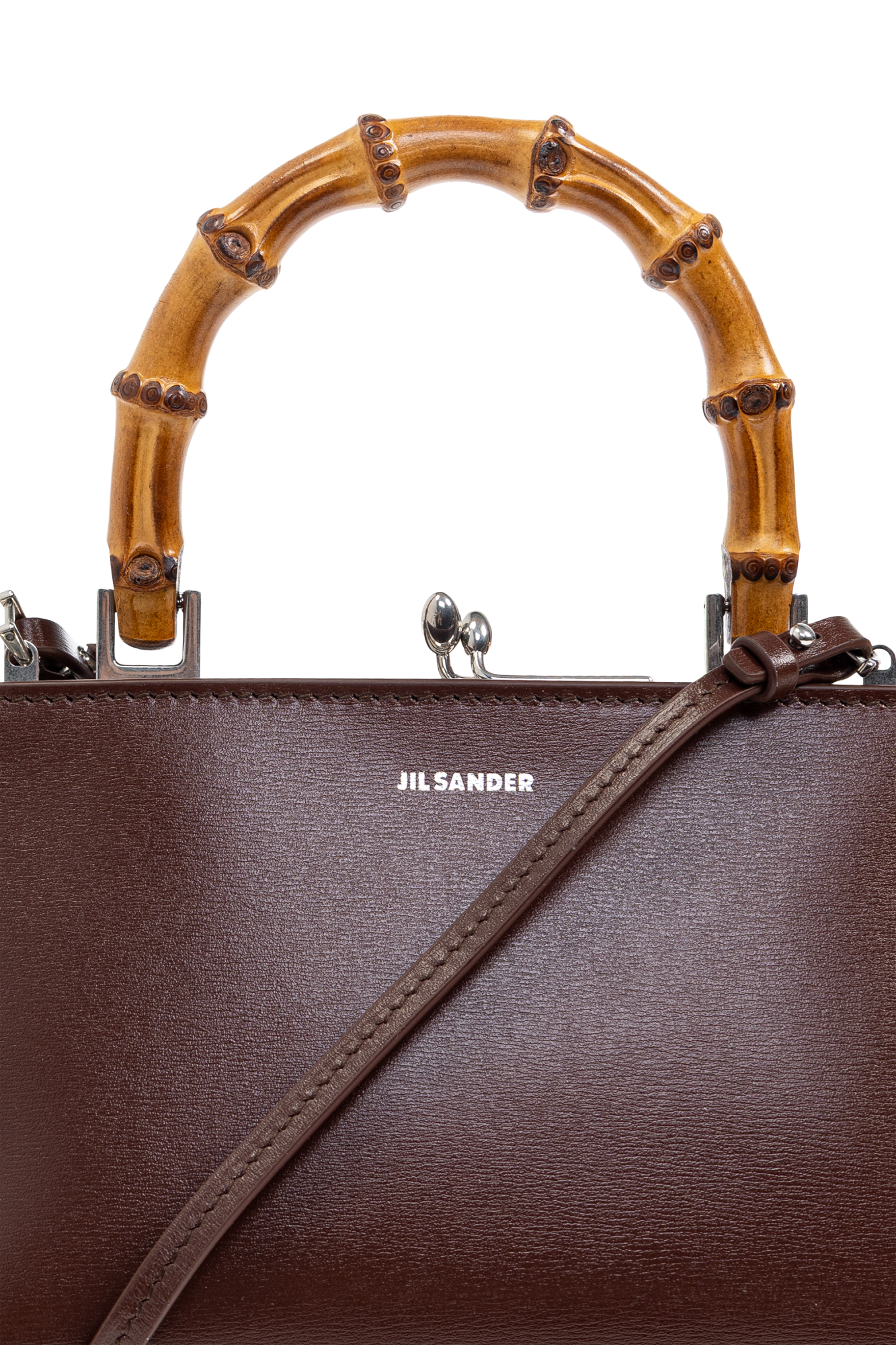 Burgundy Handbag Goji Bamboo Mini JIL SANDER - Vitkac Italy